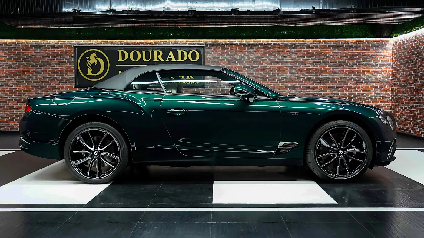 Flagship Bentley Continental GTC ultra-luxury convertible showcased at Dourado Luxury Car Dubai showroom