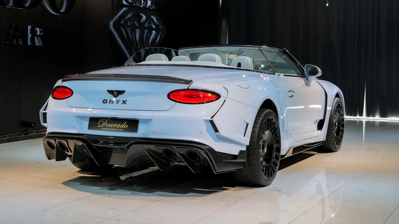 Unrivaled Bentley Continental GTX II by Onyx Concept featured prominently at Dubai luxury automobile showroom