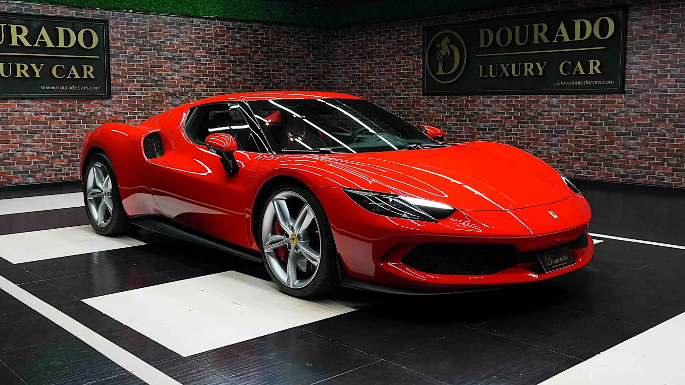 Peak Italian engineering Ferrari 296 GTB GCC Spec luxury hybrid supercar for sale