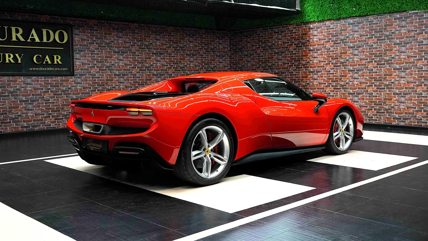 Prestige, lightning-fast acceleration, and hybrid innovation with Ferrari 296 GTB GCC Spec in Dubai