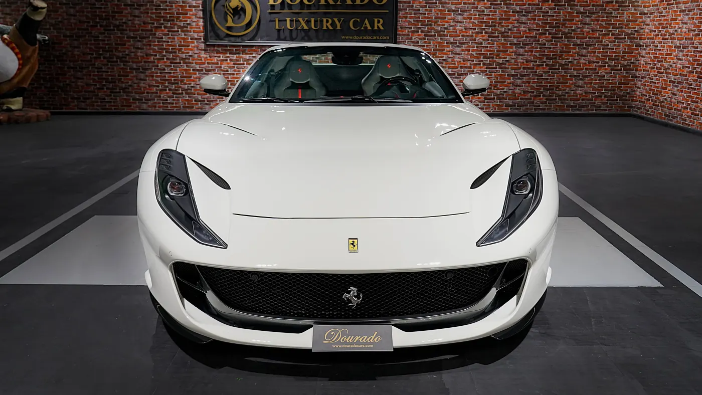 Ferrari 812 GTS sophisticated high-performance convertible showcased in the heart of UAE