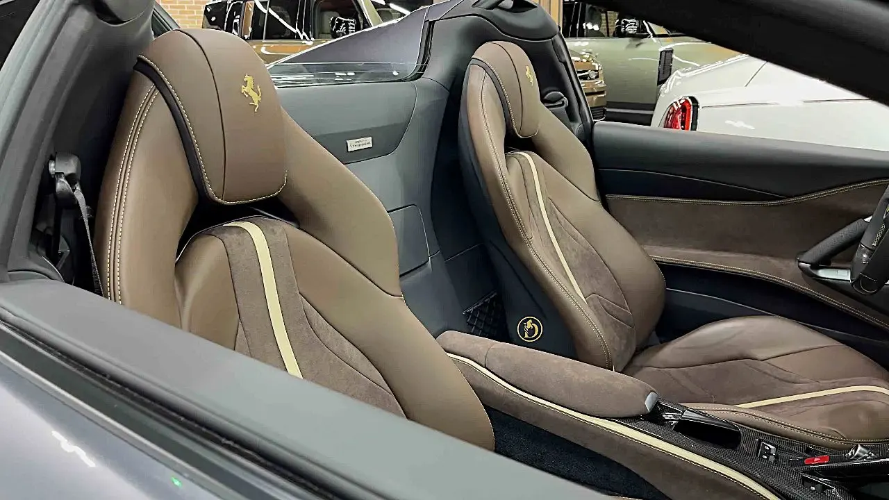 Discover Ferrari 812 GTS high-performance open-top masterpiece at Dourado Luxury Car showroom
