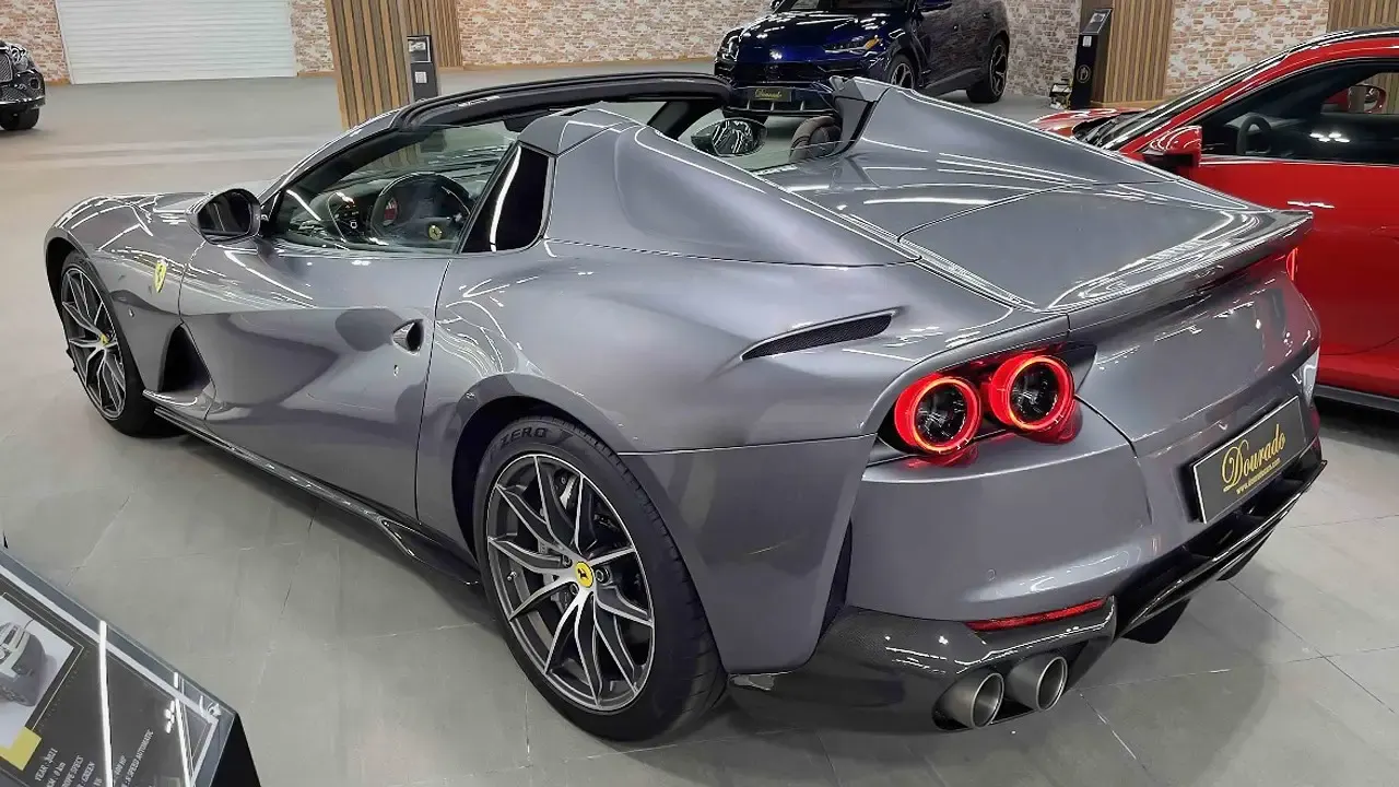 Ferrari 812 GTS sophisticated high-performance convertible showcased in the heart of UAE