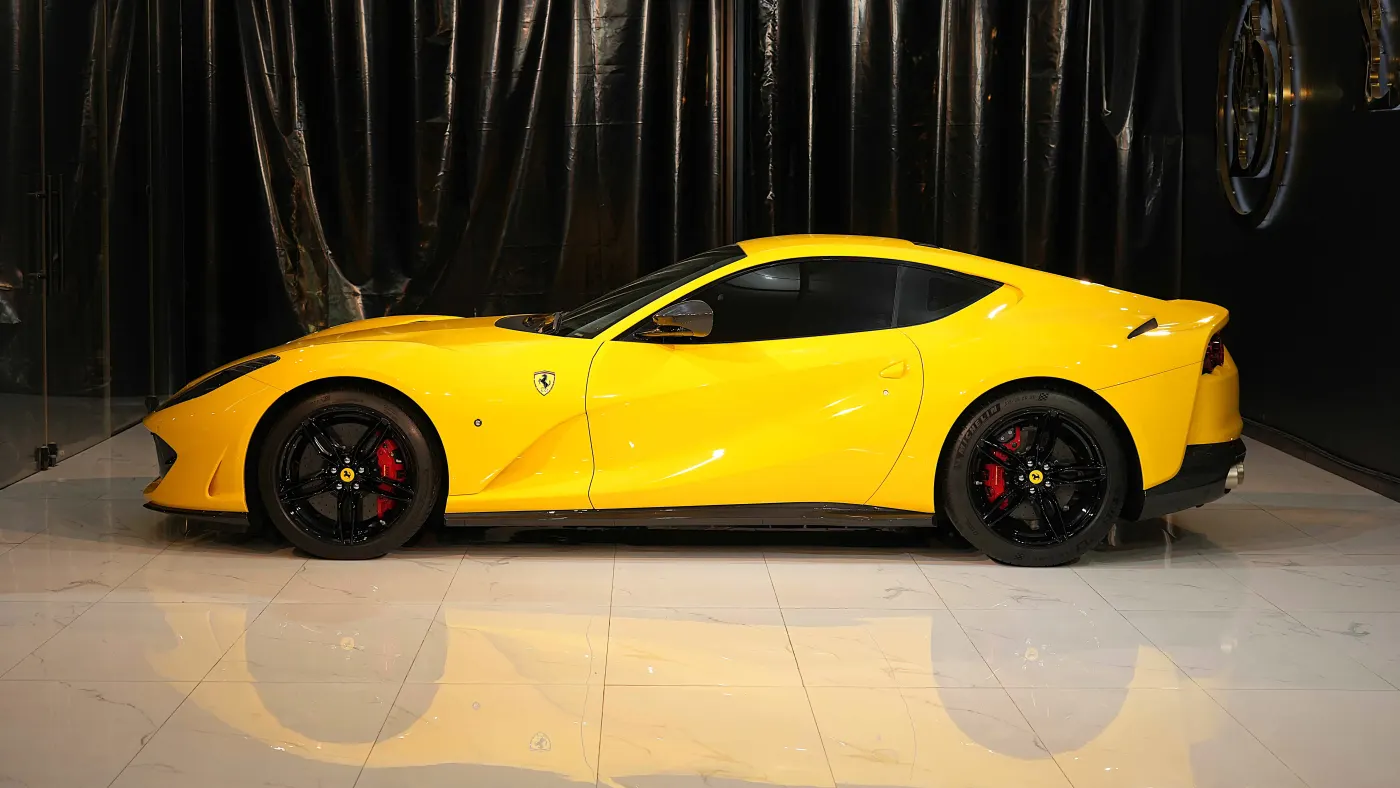 Prestige, thrilling speed, and legendary sound with Ferrari 812 Superfast in Dubai