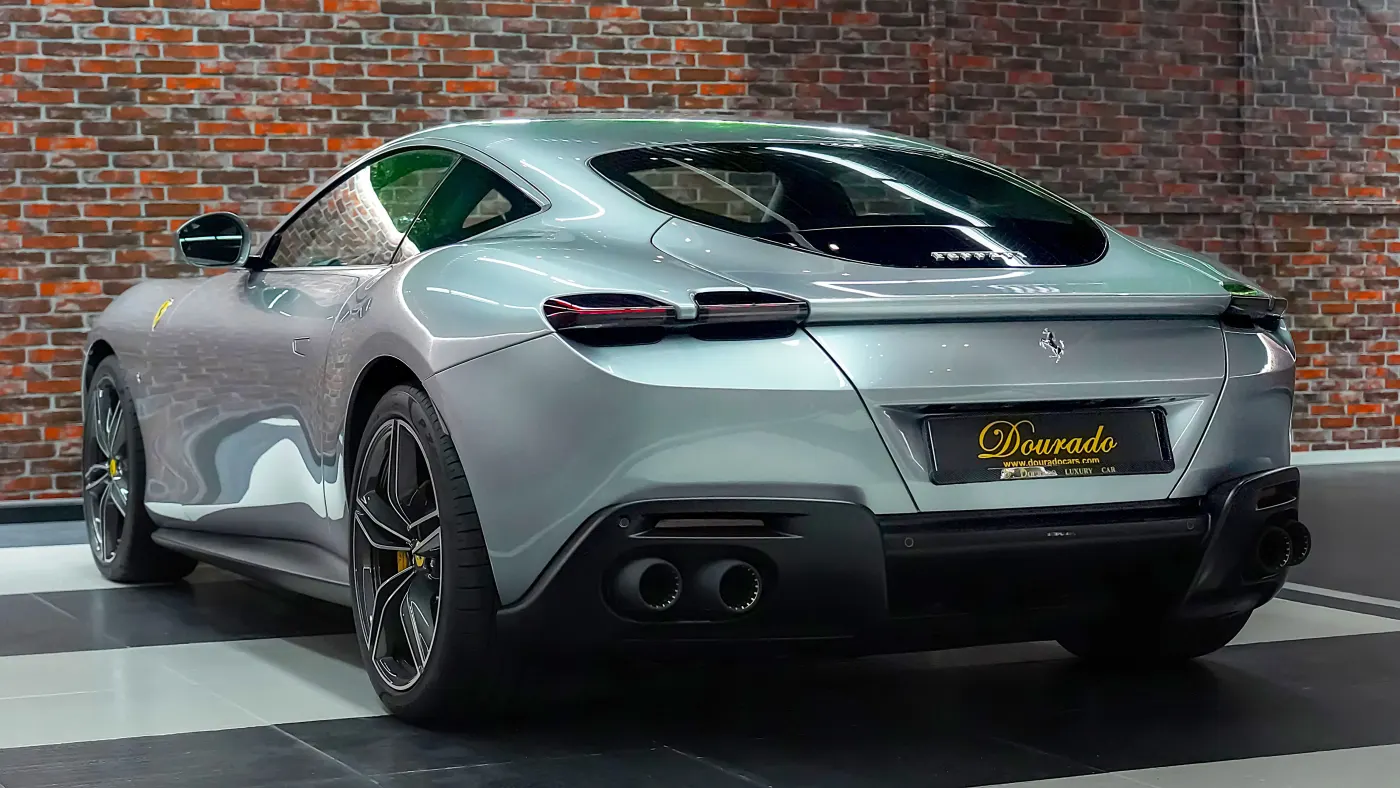 Ferrari Roma 2023 Grigio Titanio high-performance coupe available for purchase UAE