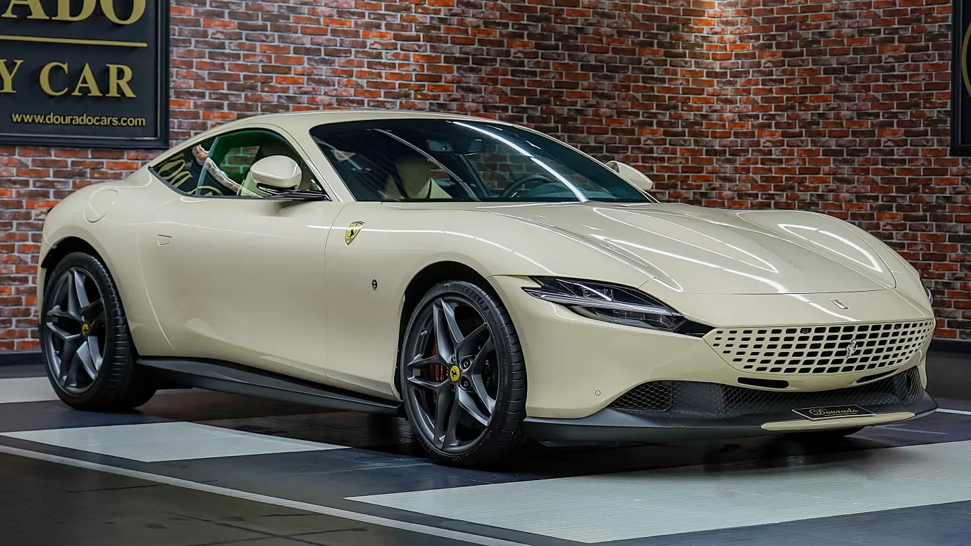 Find Ferrari Roma 2022 Avorio Beige at Dourado Luxury Car showroom Dubai
