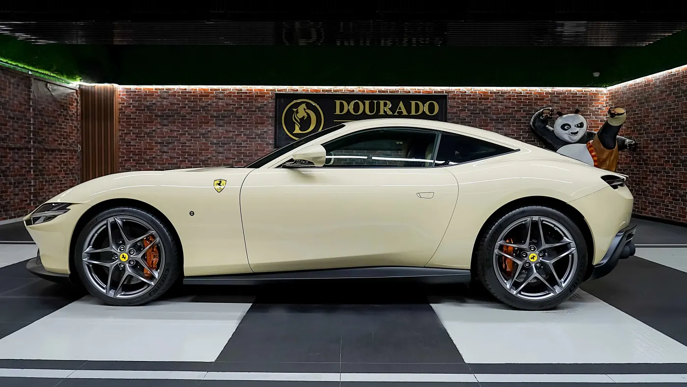 Purchase Ferrari Roma 2022 Avorio Beige premium luxury supercar in UAE