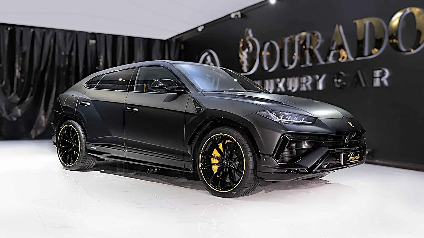 Lamborghini Urus S sophisticated high-performance luxury SUV showcased in the heart of UAE