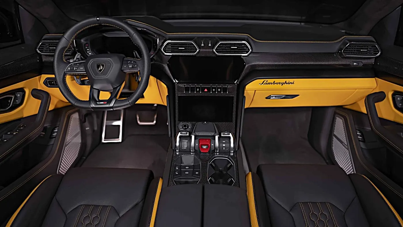 Flagship Lamborghini Urus S luxury super SUV showcased at Dourado Luxury Car Dubai showroom