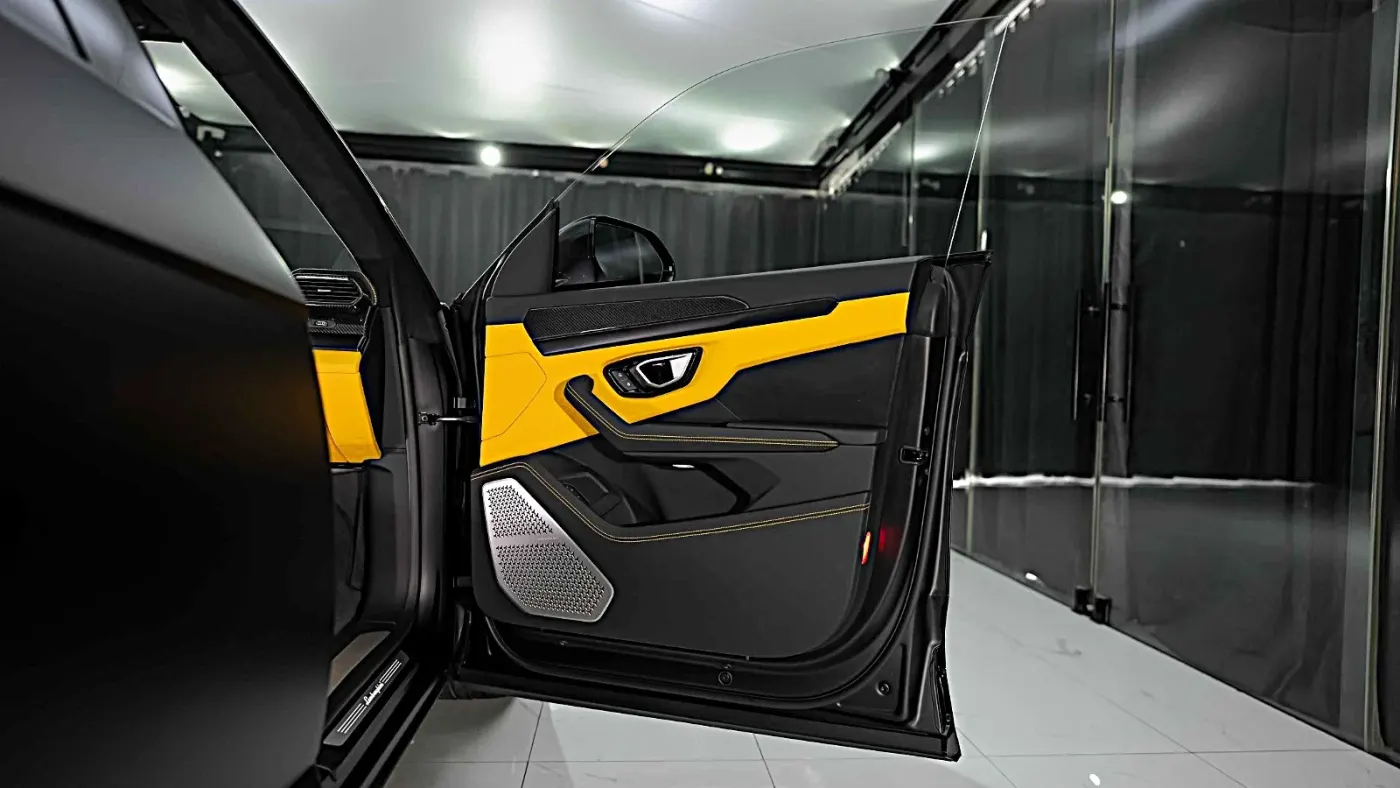 Unrivaled Lamborghini Urus S featured prominently at Dubai luxury automobile showroom
