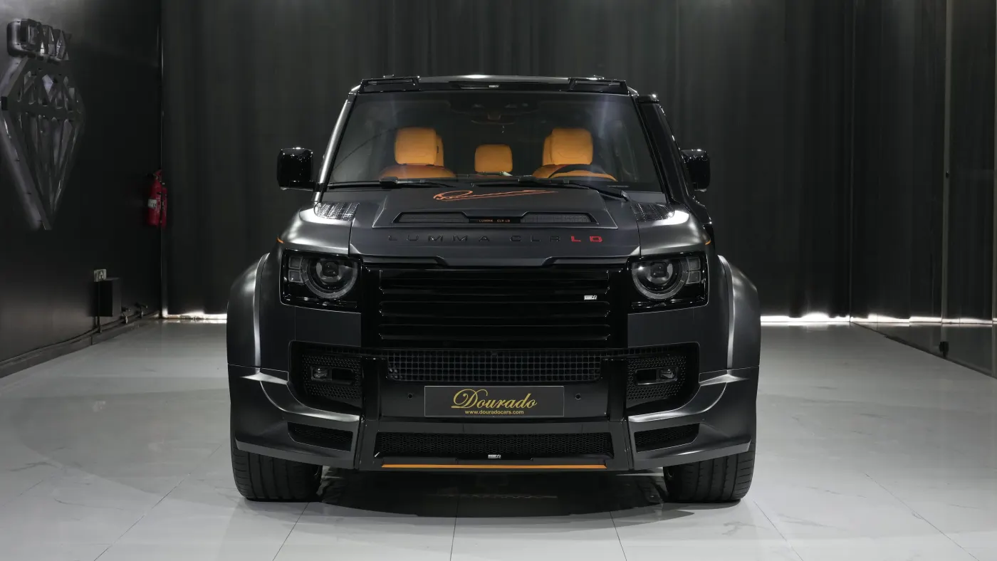 Find Land Rover Defender 110 P400 CLR LD by Lumma Design at Dourado Luxury Car flagship showroom located in Dubai