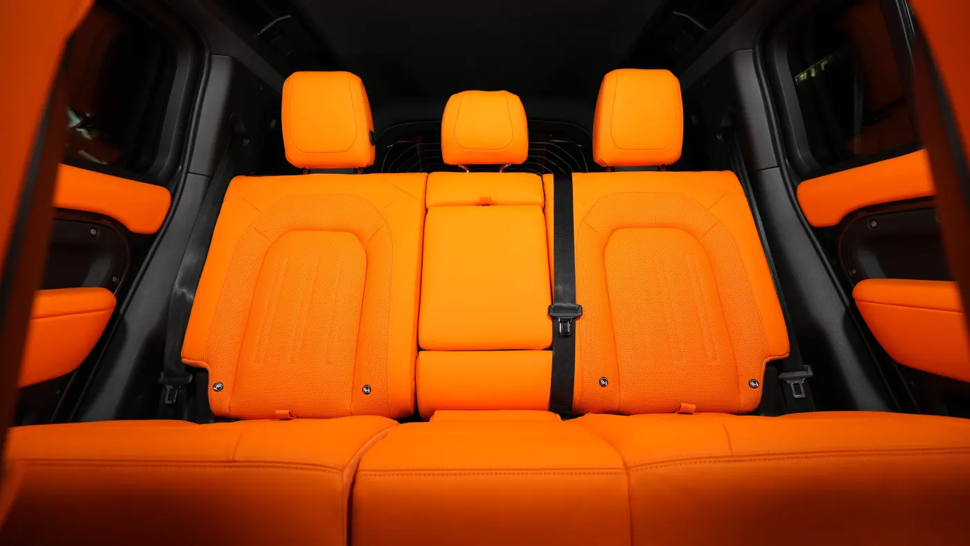 Experience Land Rover Defender 110 P400 CLR LD by Lumma Design with wide body styling, custom carbon accents, and aggressive road presence