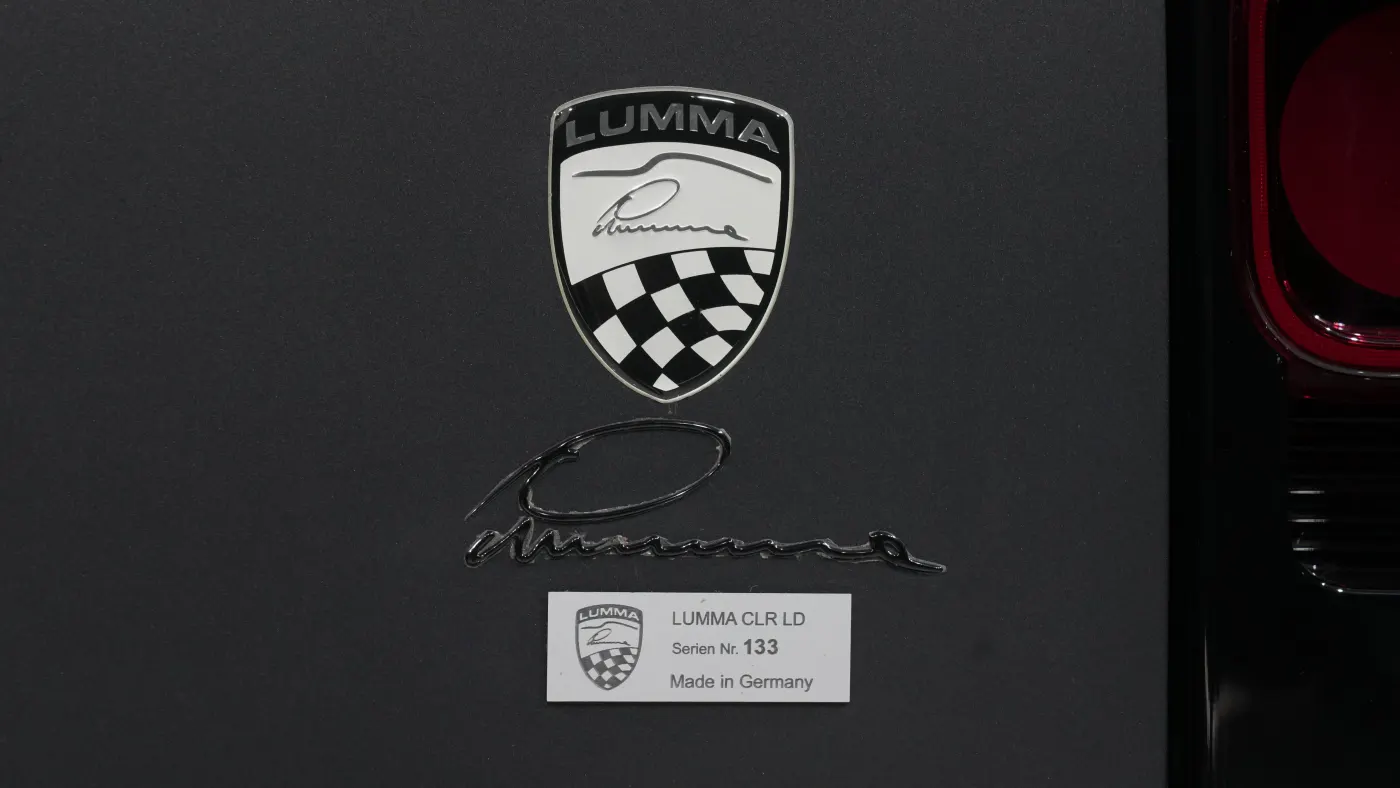 Land Rover Defender 110 P400 CLR LD by Lumma Design luxury performance widebody SUV for sale in Dubai showroom