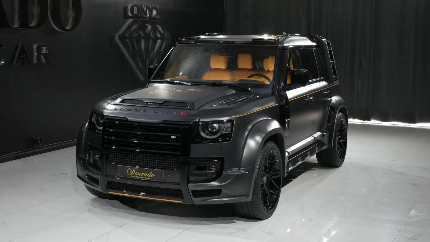 Discover the Land Rover Defender 110 P400 CLR LD by Lumma Design prestigious bespoke flagship SUV