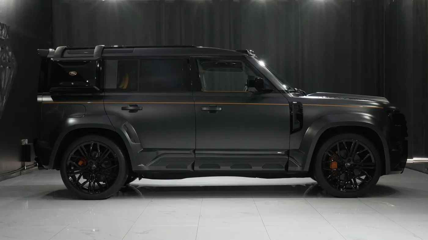 Precision-engineered Land Rover Defender 110 P400 CLR LD by Lumma Design crafted for driving purists and custom SUV connoisseurs
