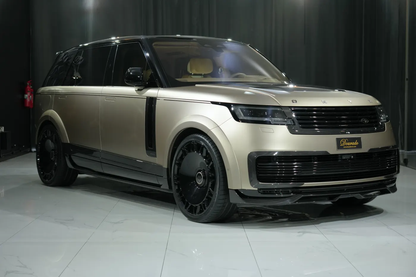 Land Rover Range Rover Aspen SVX Shadow Edition Onyx Concept Long Wheelbase sophisticated widebody SUV showcased in the heart of UAE