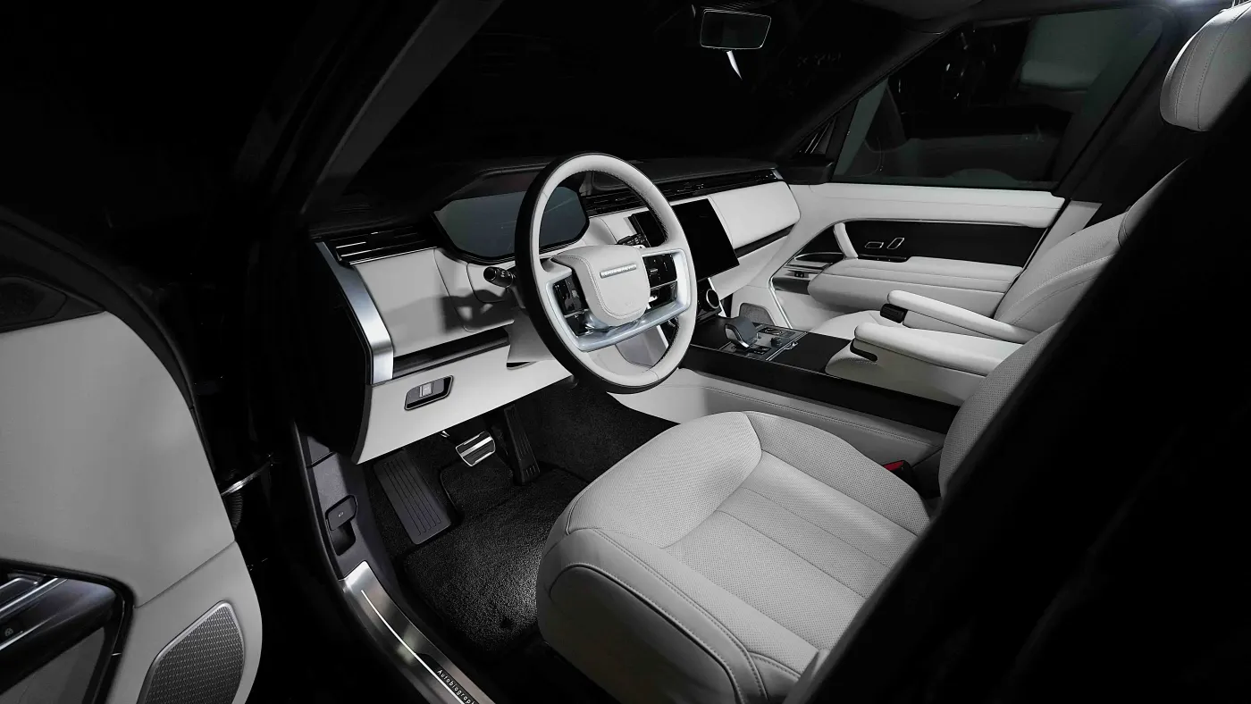 Unrivaled Land Rover Range Rover Autobiography P530 LWB featured prominently at Dubai luxury automobile showroom