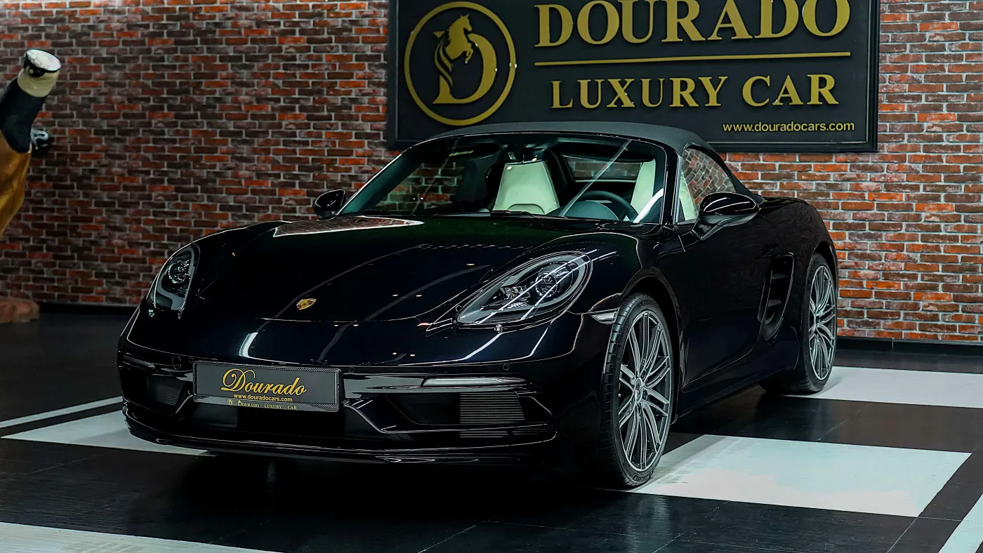 Porsche 718 Boxster sophisticated high-performance roadster showcased in UAE