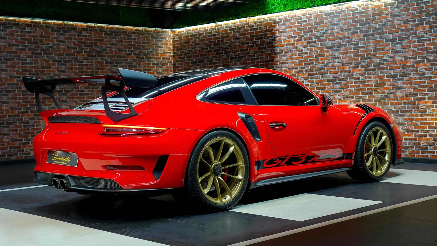 Rare Porsche 911 GT3 RS Weissach RS Package available at Dubai luxury showroom