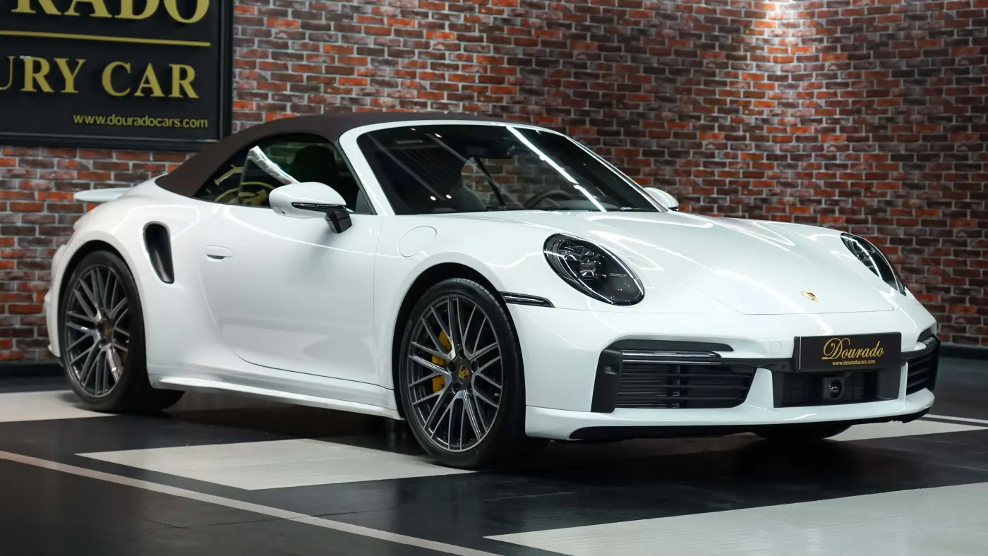 Find Porsche 911 Turbo S Cabriolet at Dourado Luxury Car showroom Dubai
