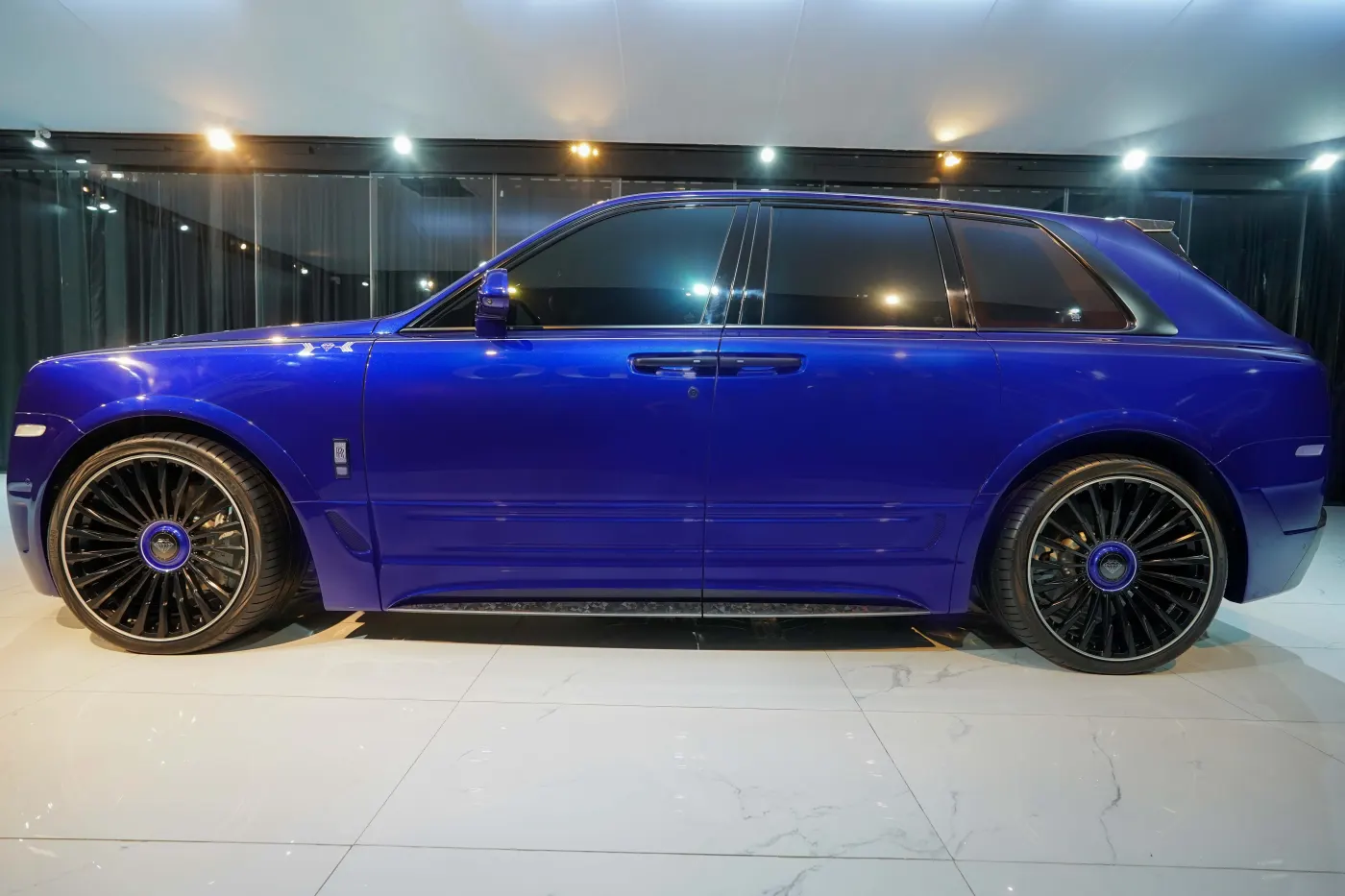 Own the Rolls-Royce Cullinan by Onyx Concept Deep Salamanca Blue iconic custom British luxury masterpiece in Dubai