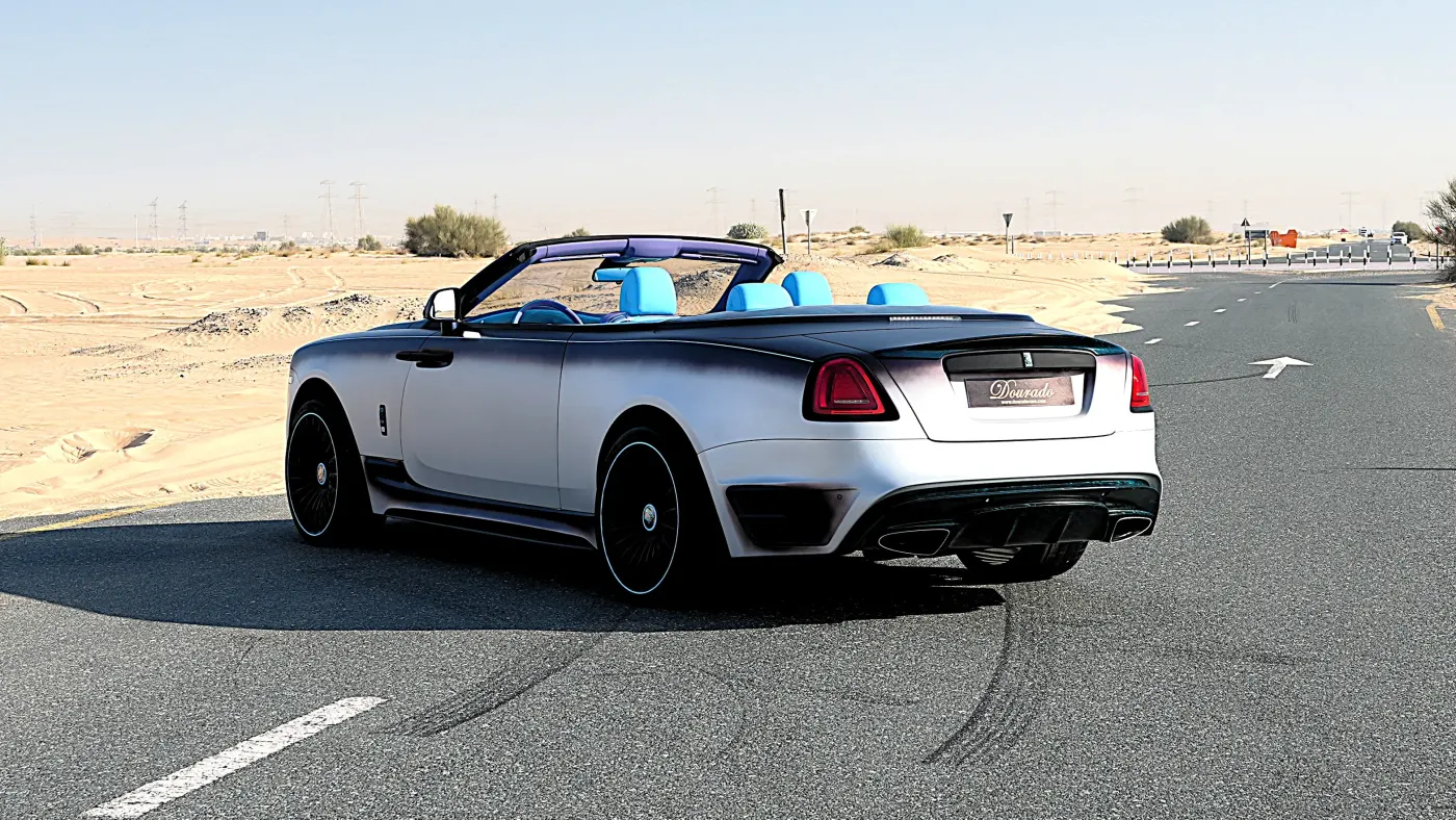 Discover Rolls-Royce Dawn by Onyx Concept 1 of 1 with Silver Matte finish in Dubai showroom