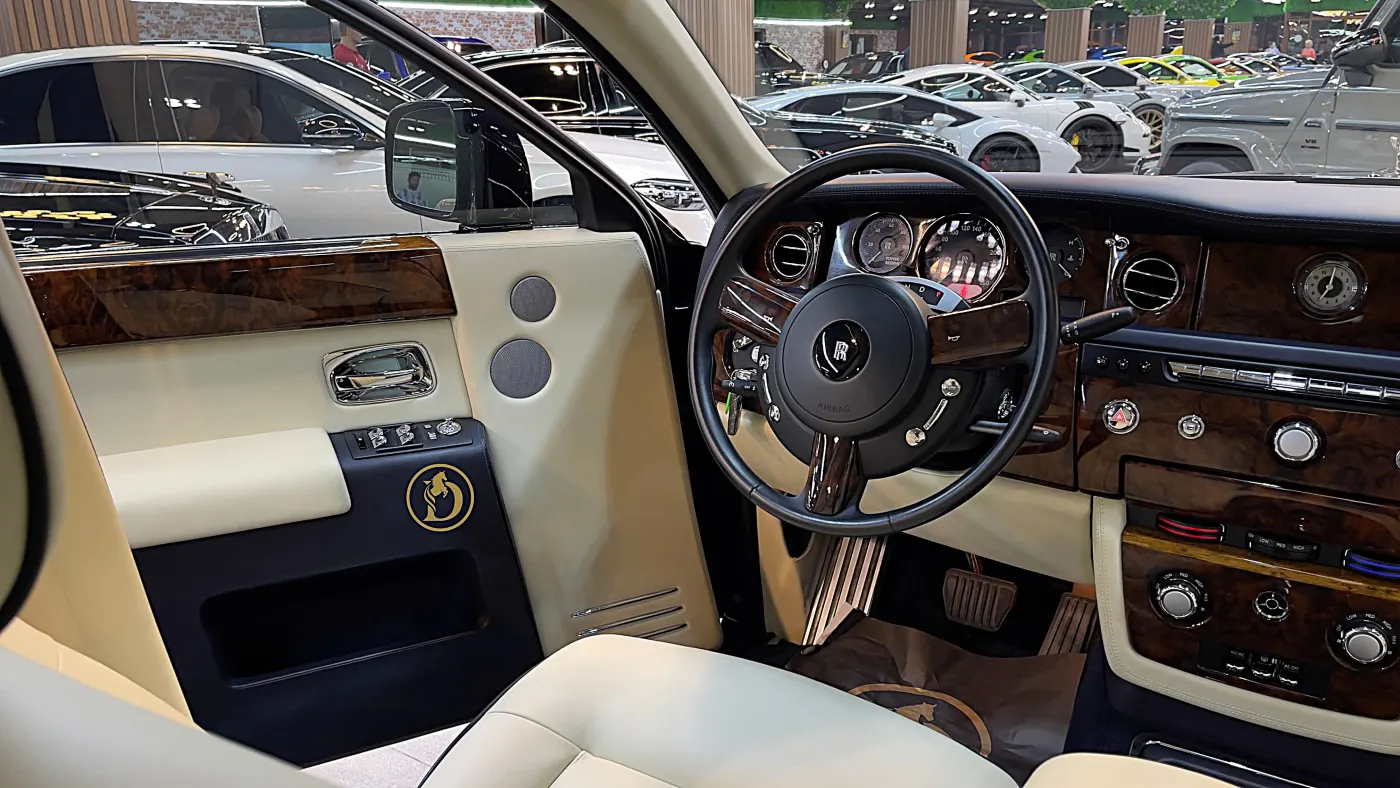 Rolls-Royce Phantom Extended sophisticated luxury sedan showcased in UAE