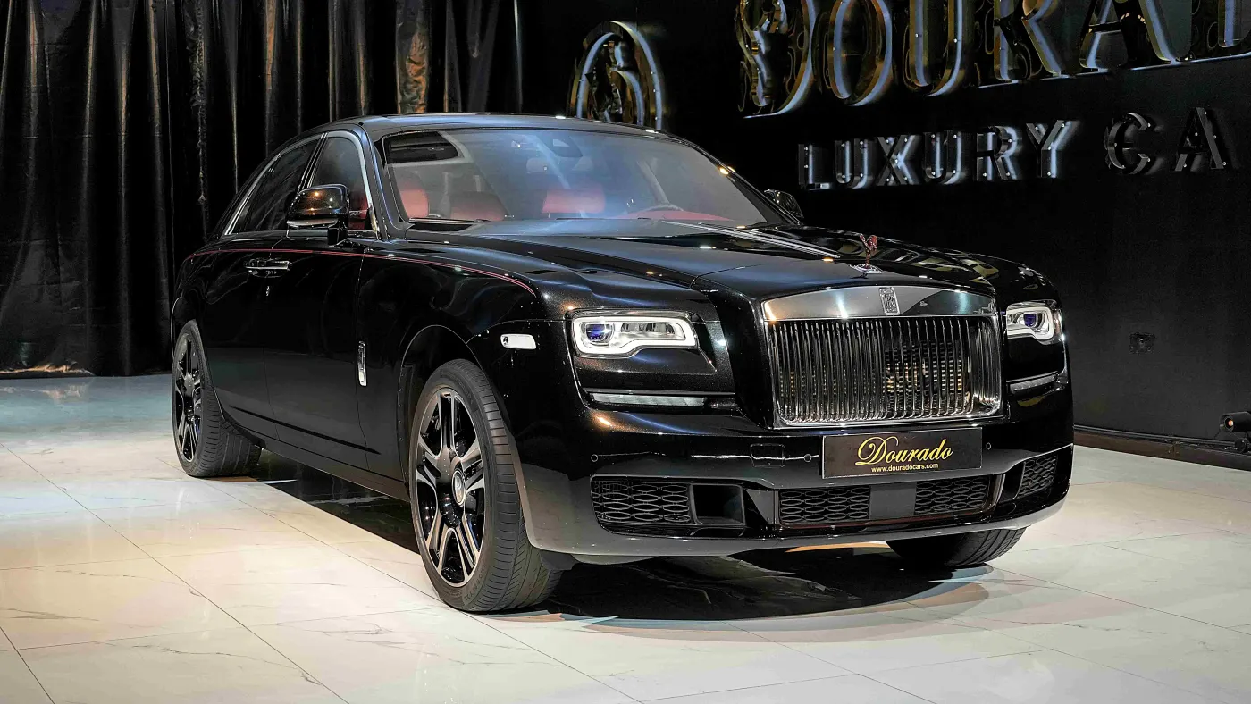 Rolls-Royce Ghost luxury vehicle showcased in UAE showroom
