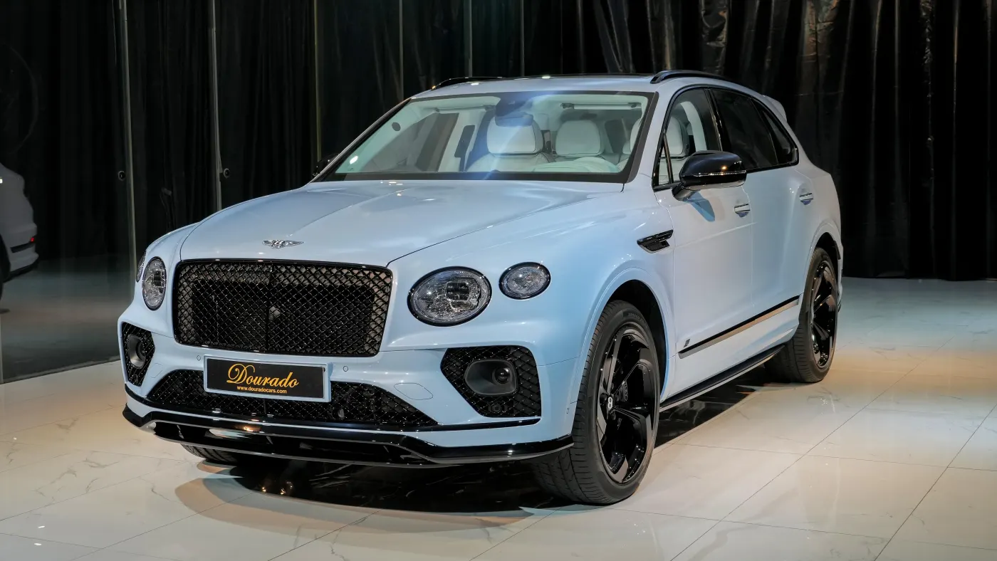 Bentley Bentayga S Onyx Concept sophisticated luxury SUV in Dubai showroom