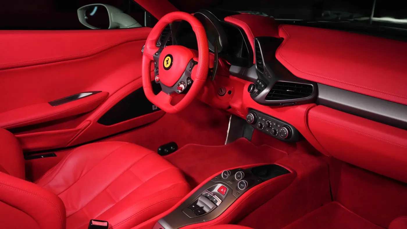 Discover Ferrari 458 Spider premium automobile in Dubai showroom