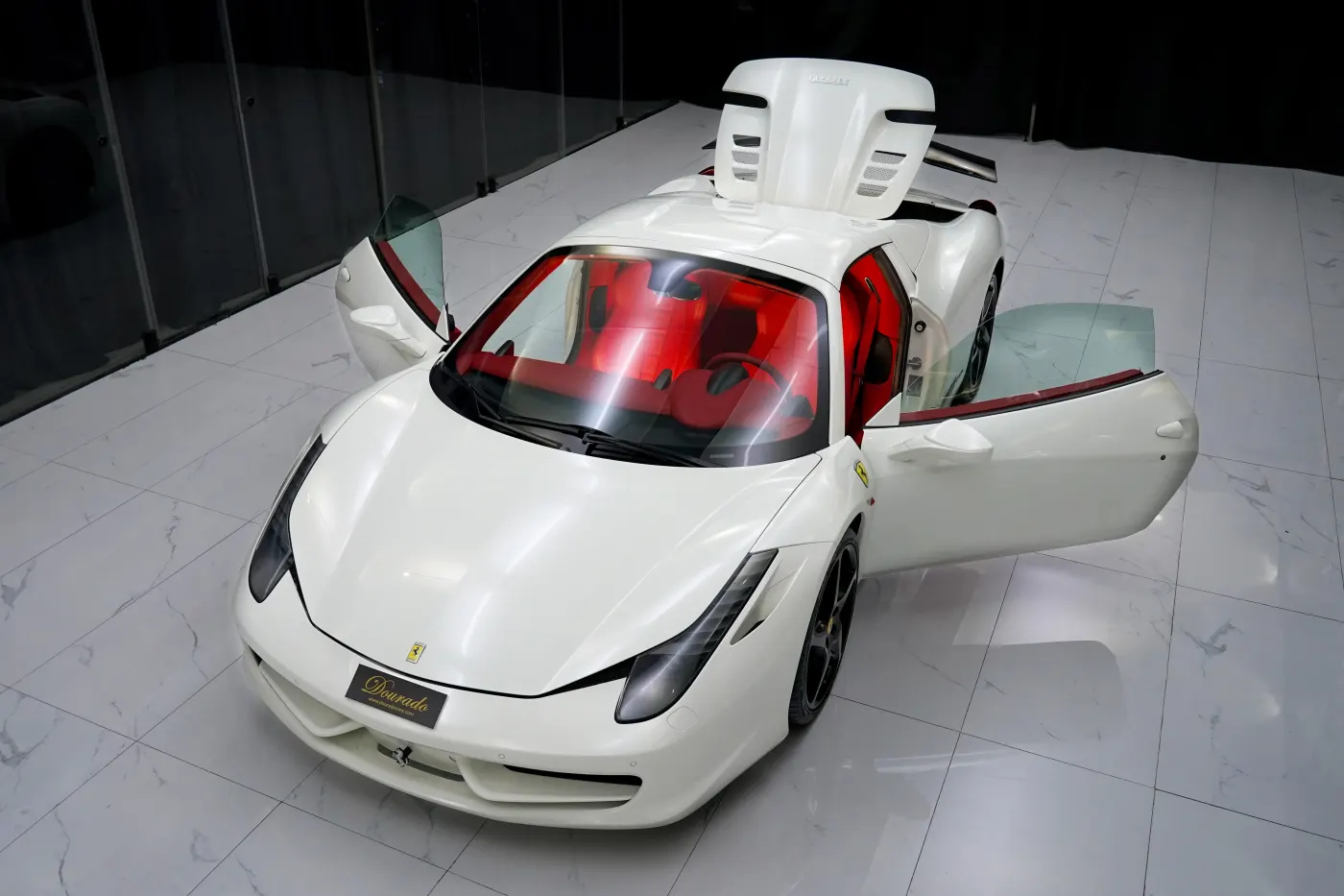Own Ferrari 458 Spider premium convertible automobile in Dubai