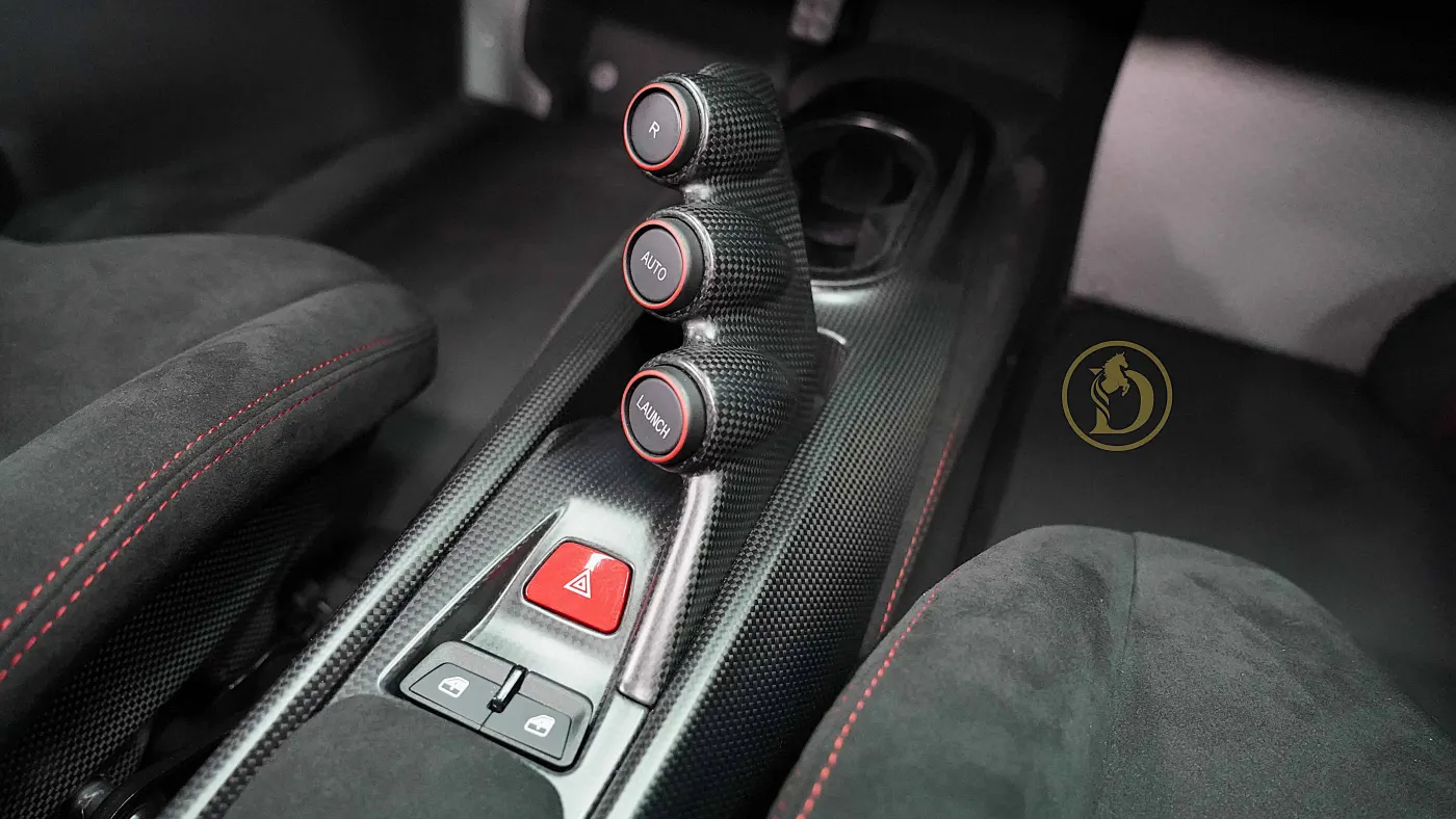 Ferrari 488 Pista Piloti sophisticated exotic car in Dubai showroom