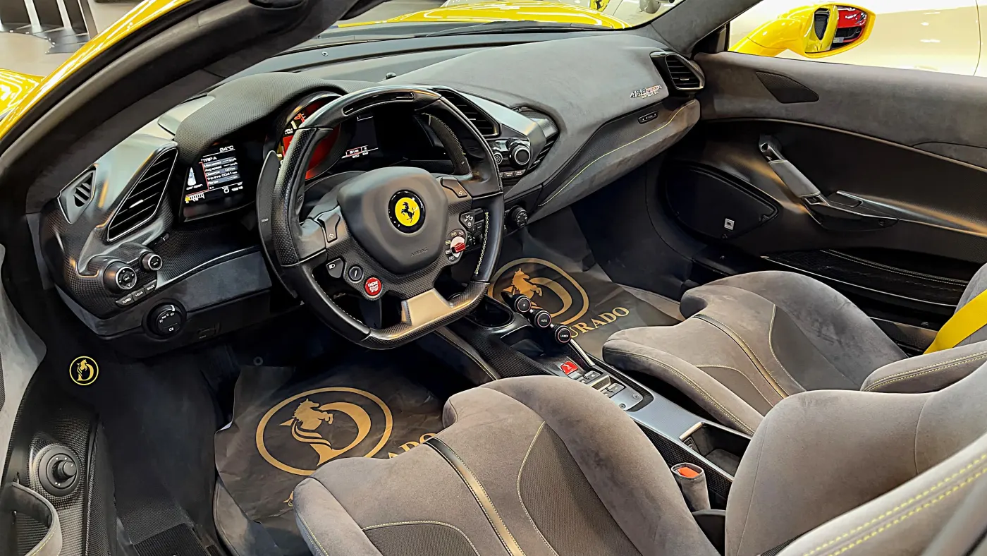Ferrari 488 Pista luxury automobile available for purchase in UAE
