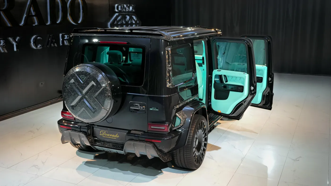 G8X ONYX Concept sophisticated vehicle in Dubai showroom