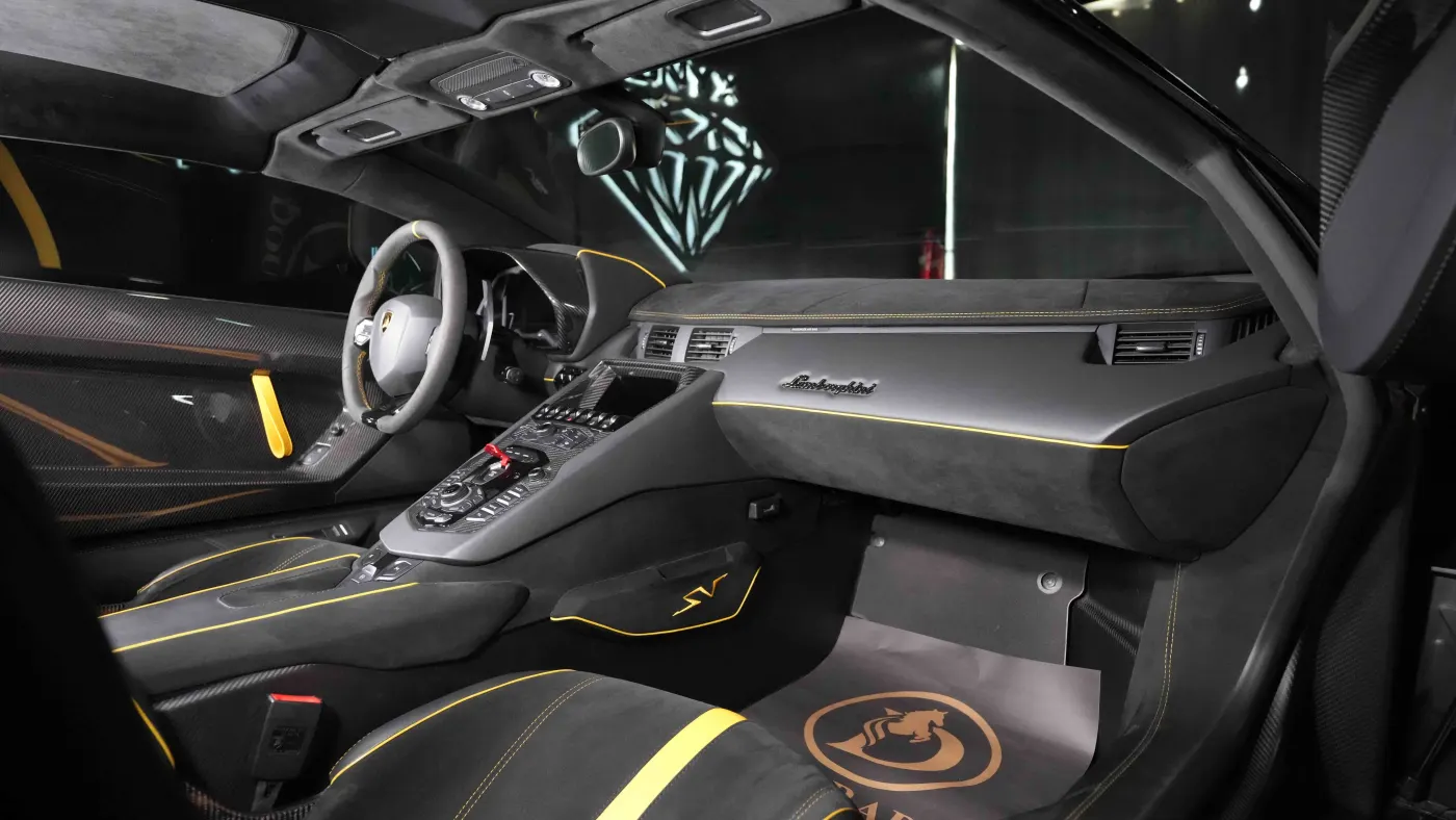 Own Lamborghini Aventador SV Roadster premium collectible car in Dubai