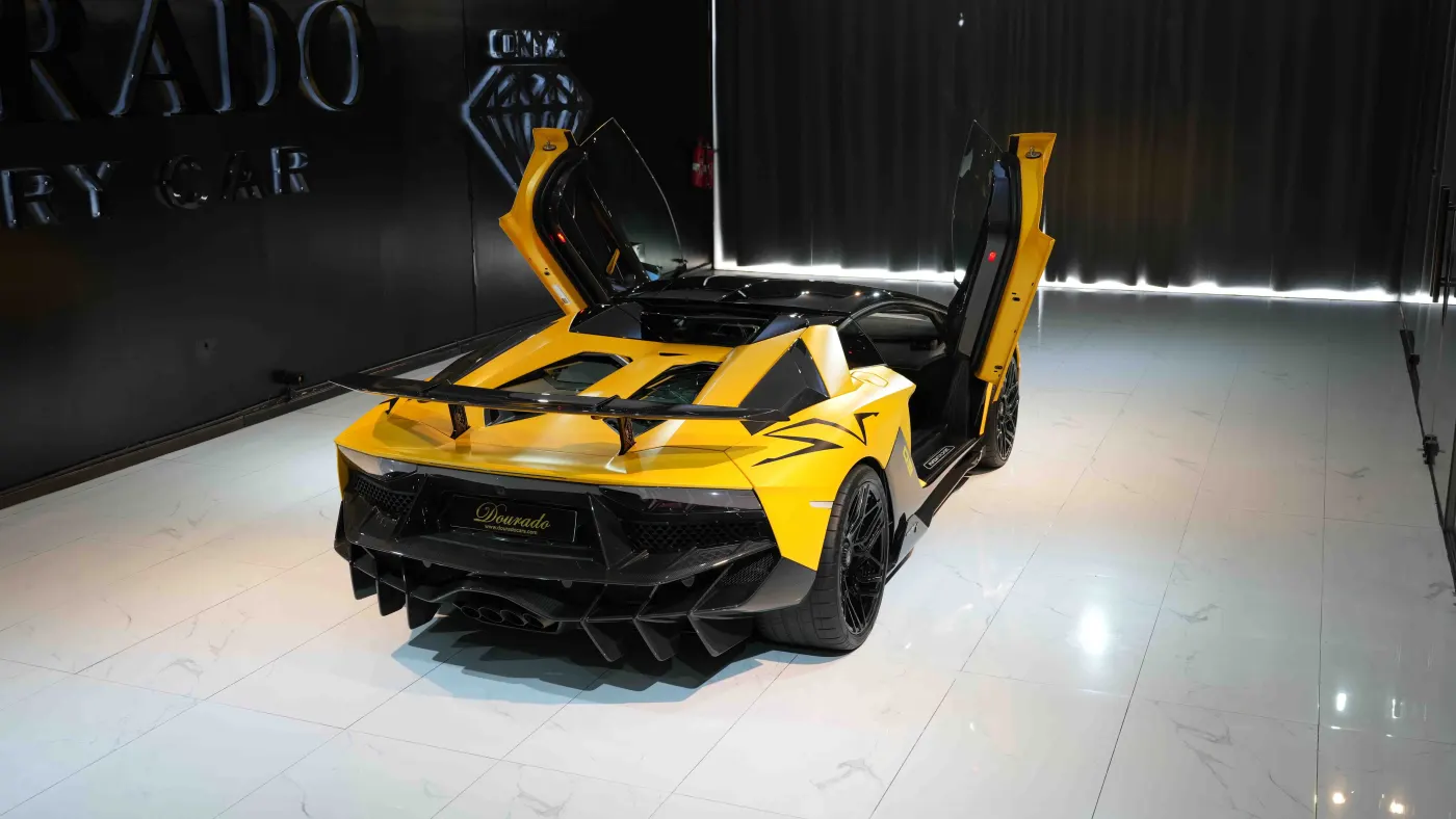 Lamborghini Aventador SV Roadster iconic exotic automobile available for purchase
