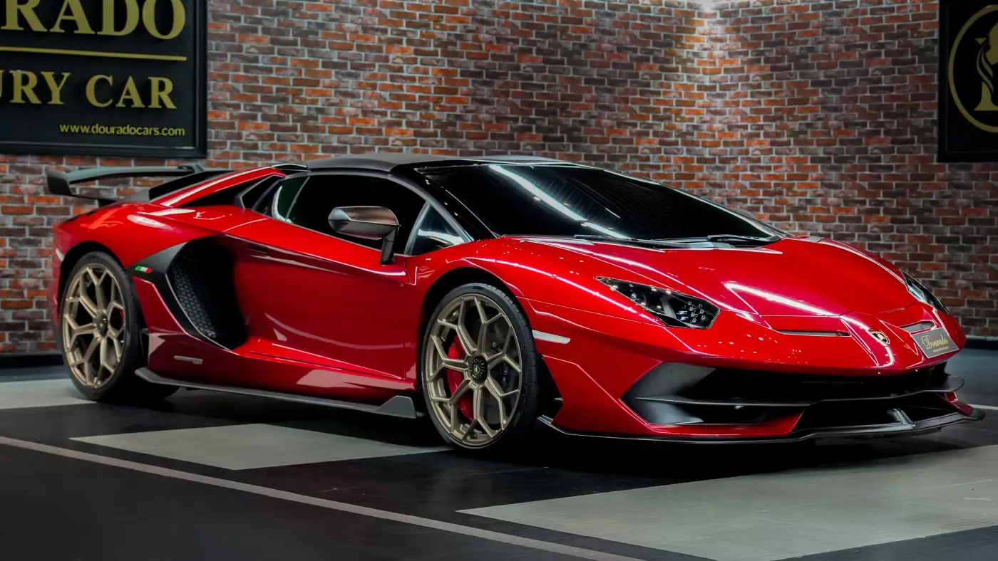 Buy Lamborghini Aventador SVJ Roadster premium automobile from Dubai showroom