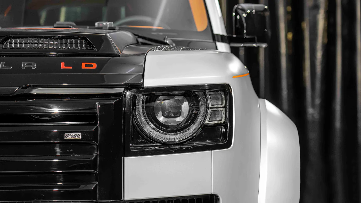 Experience Land Rover Defender 110 exclusive luxury SUV in Dubai showroom