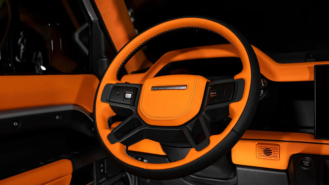 Land Rover Defender 110 premium custom automobile for luxury buyers