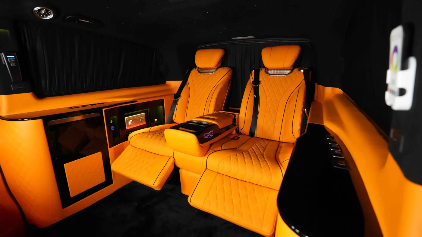 Discover Mercedes-Maybach V Class luxury automobile in Dubai showroom