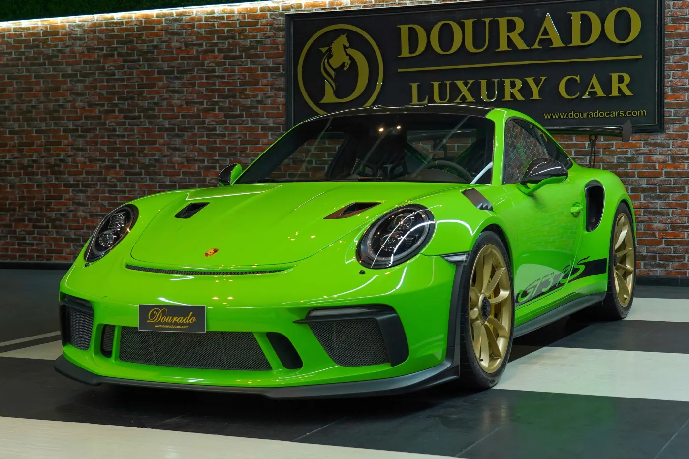 Porsche 911 GT3 RS exclusive automobile showcased in Dubai