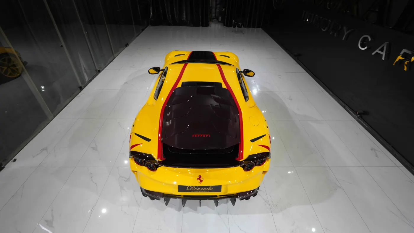 Ferrari 812 Superfast 8XX premium luxury vehicle showroom UAE