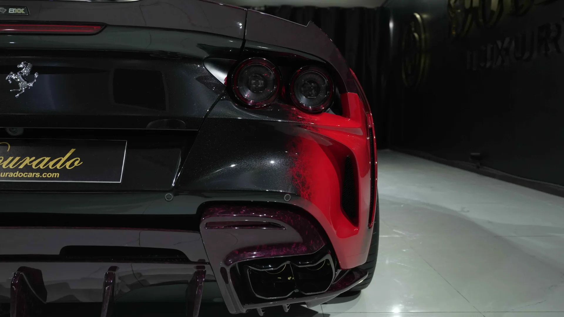 Ferrari 812 GTS exterior finished in Nero Daytona paint