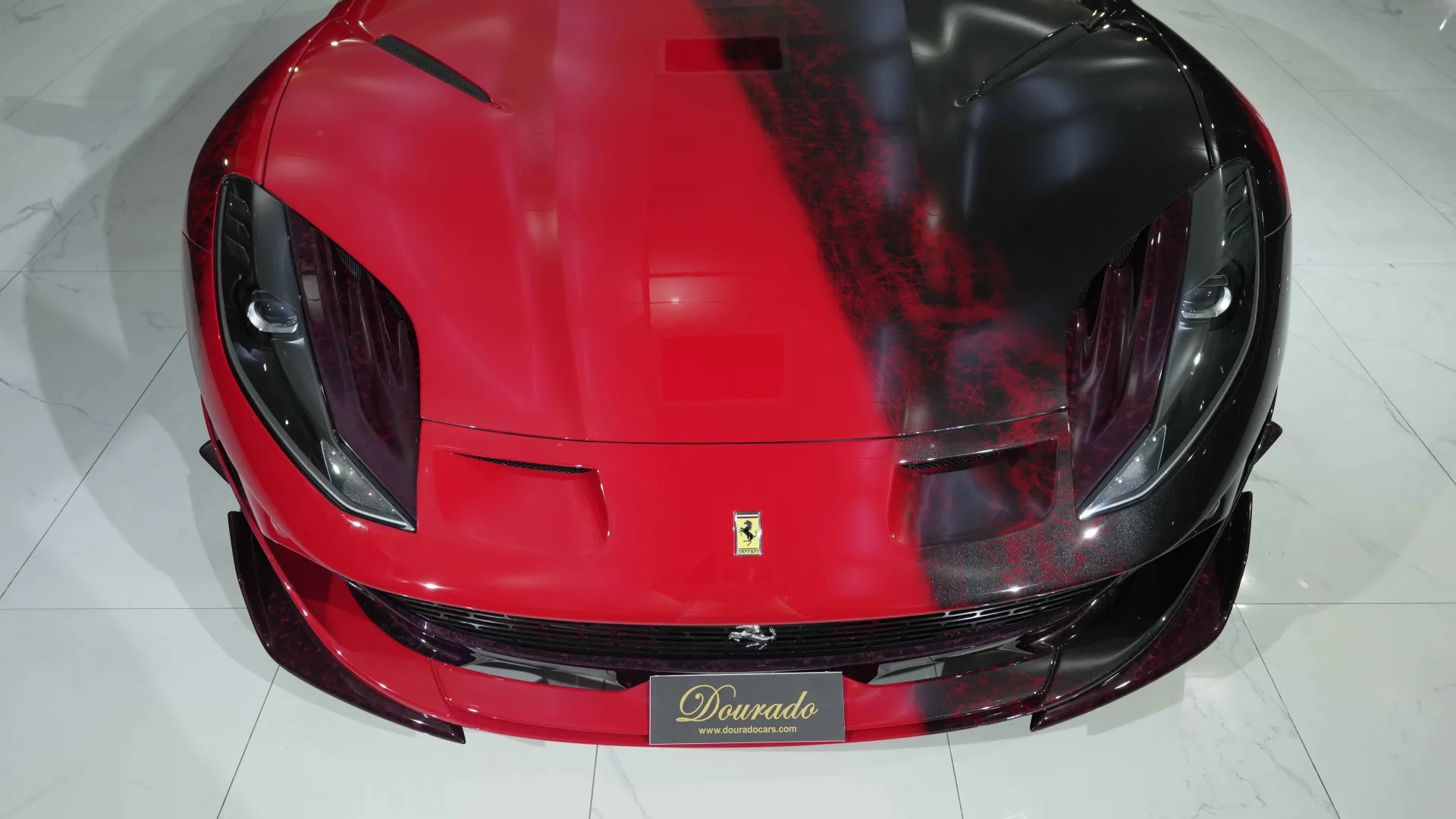 Ferrari 812 GTS rear diffuser with quad exhaust system