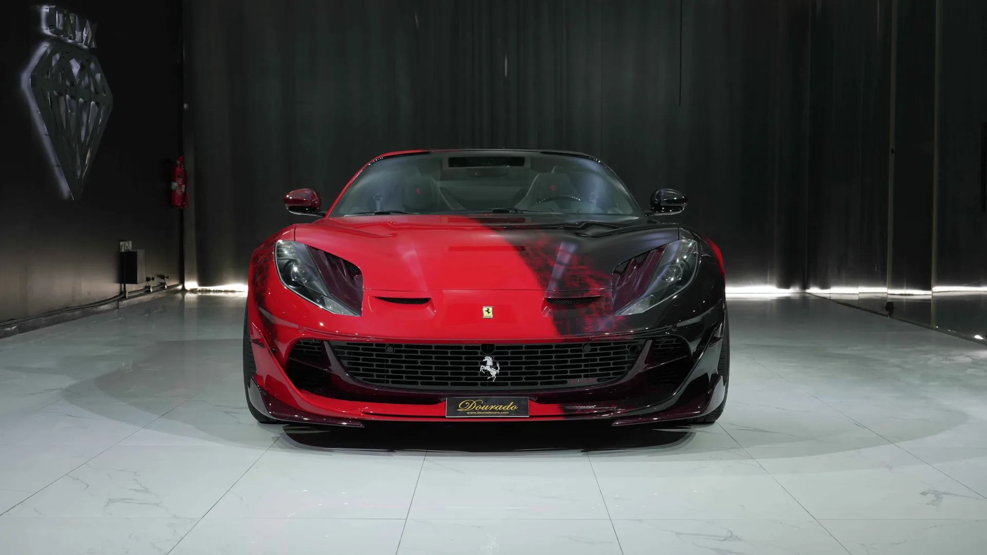Ferrari 812 GTS premium leather interior with carbon fibre trim