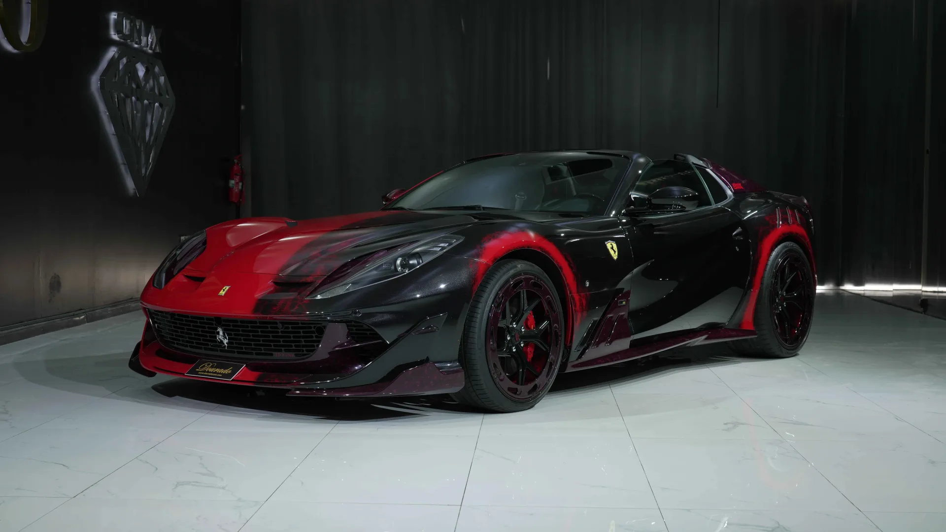Ferrari 812 GTS front three-quarter view with Onyx Concept body kit