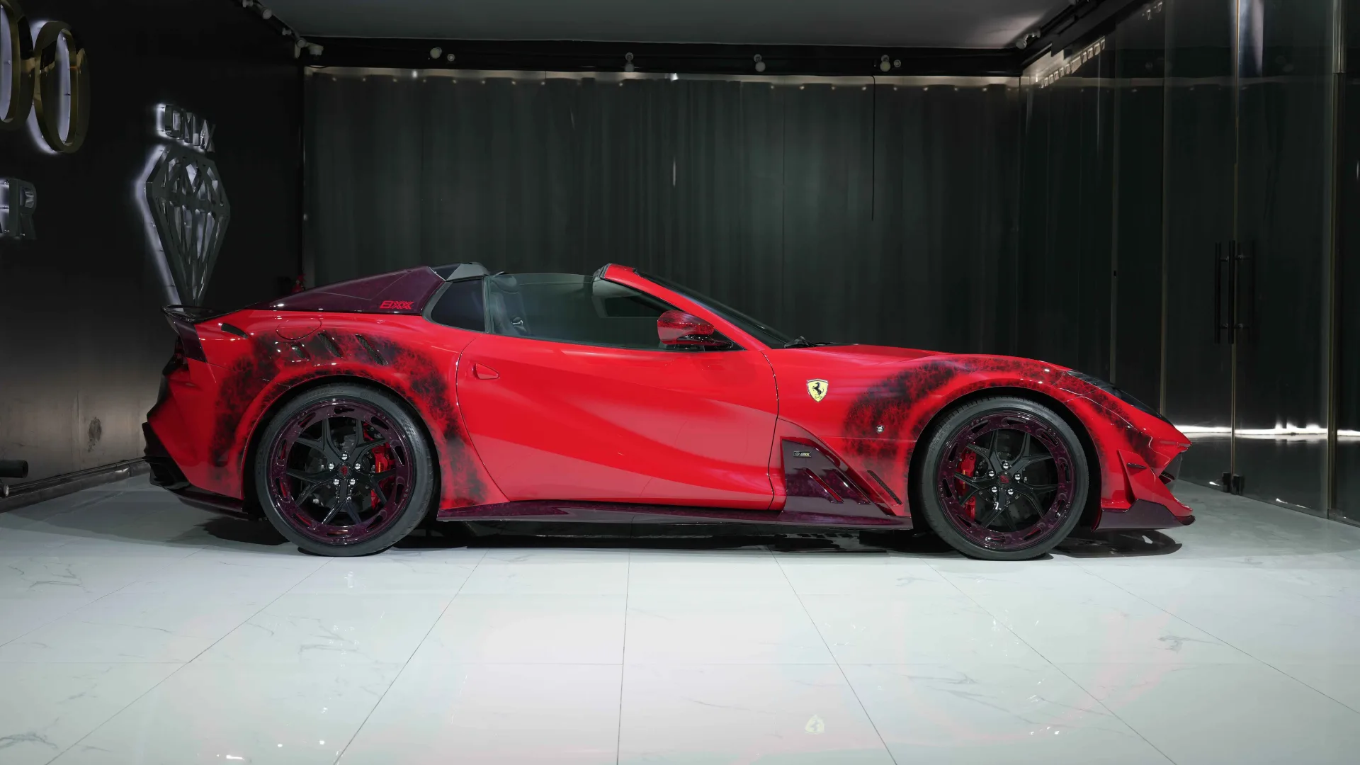 Ferrari 812 GTS finished in Nero Daytona with luxury interior