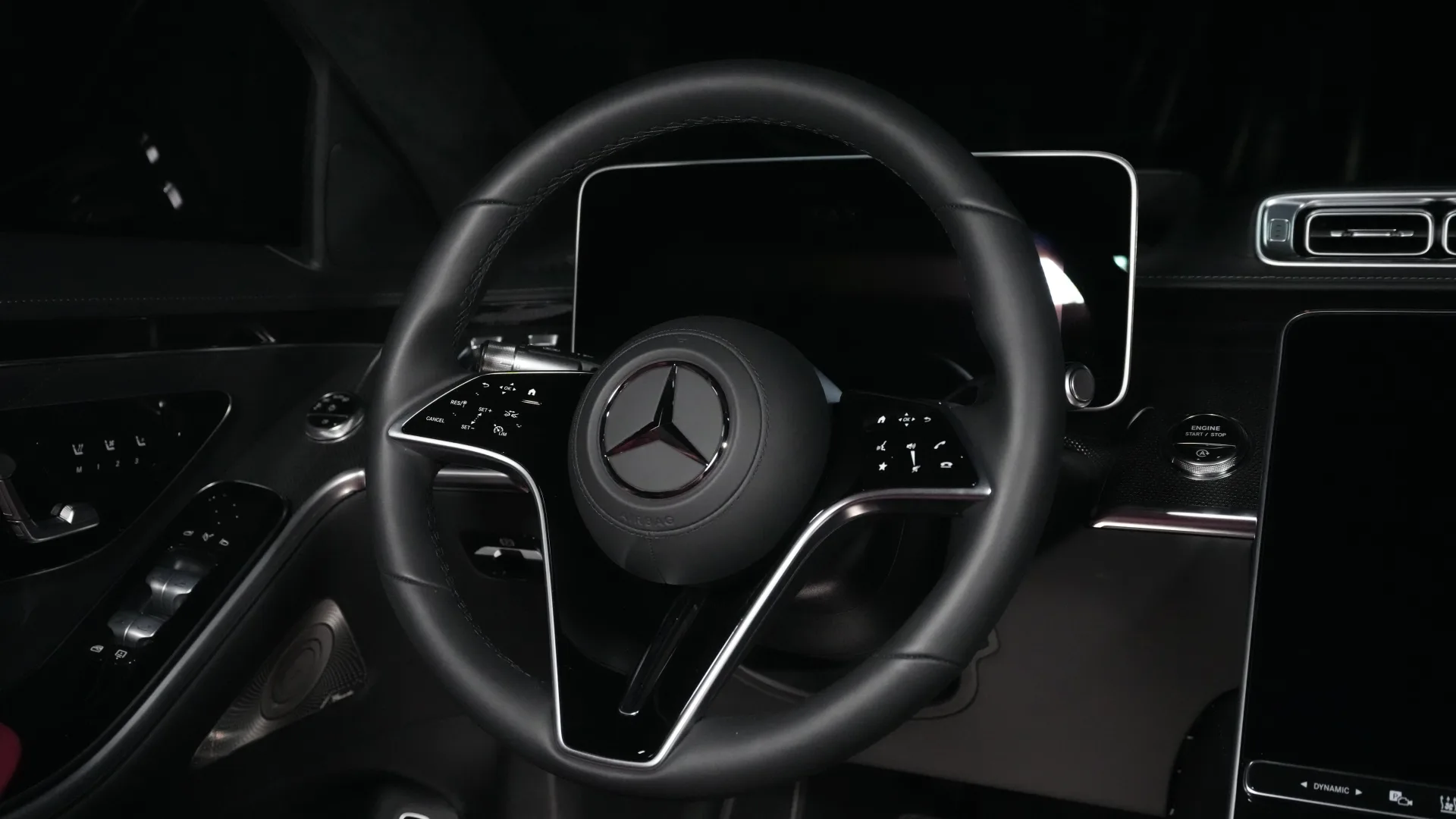 Front view of Mercedes-Maybach S580 premium luxury car